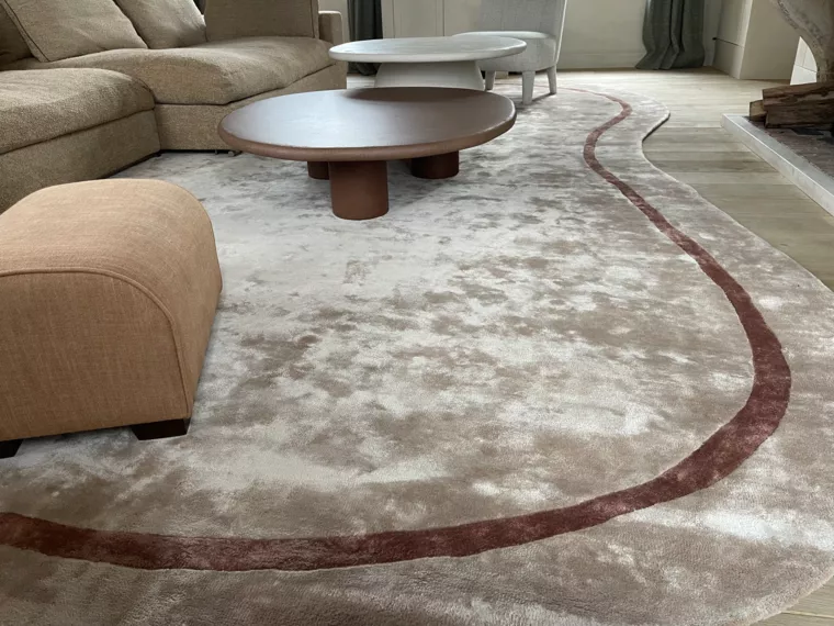 Handgeknoopt tapijt bamboe zijde -  - Carpets